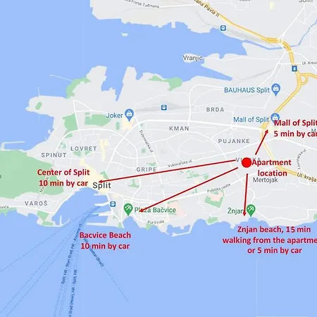 Luxury Spacious Near Znjan W Sea View *